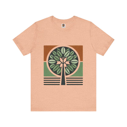 Geometric Tree: Floral Orange Vibe