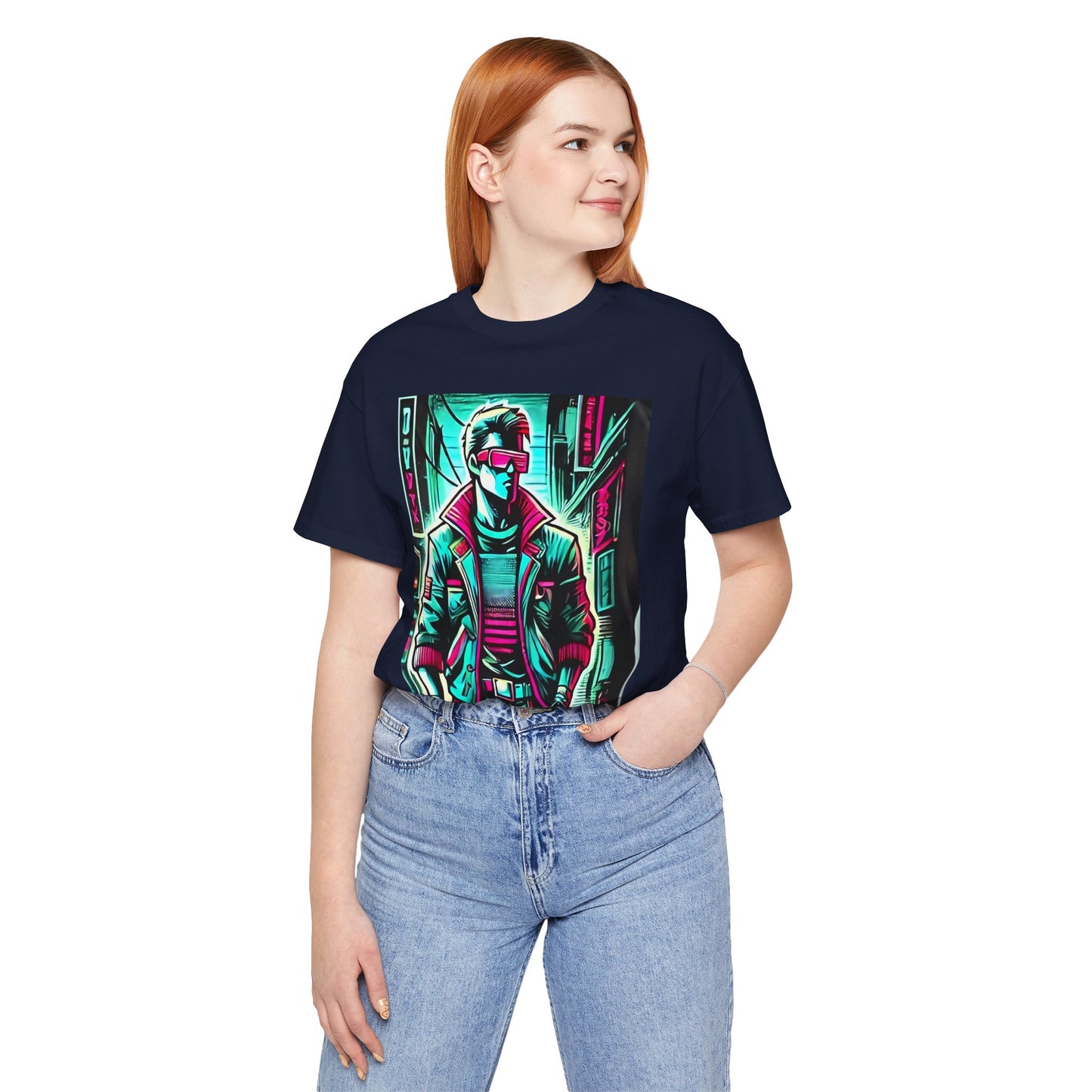 Stylized Human Figure: Cyberpunk Retro-futuristic