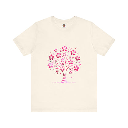 Isolated Stylized Tree: Floral Noir