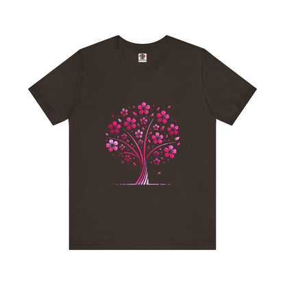 Isolated Stylized Tree: Floral Noir