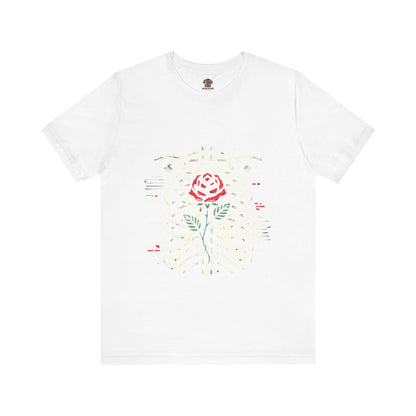 Ribcage with Rose: Gothic Streetwear