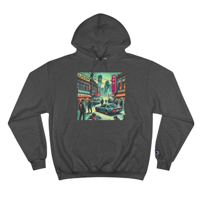Vibrant  City Life Design: Cyberpunk Retro-futuristic