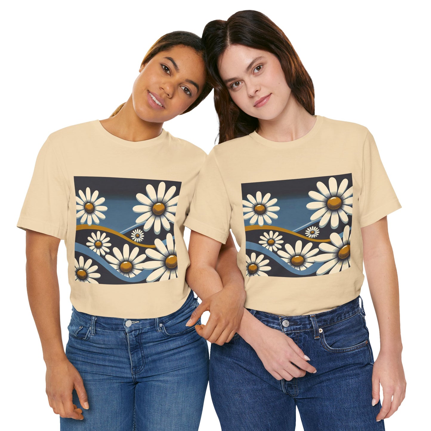 Daisy Landscape: Retro Pop-Art