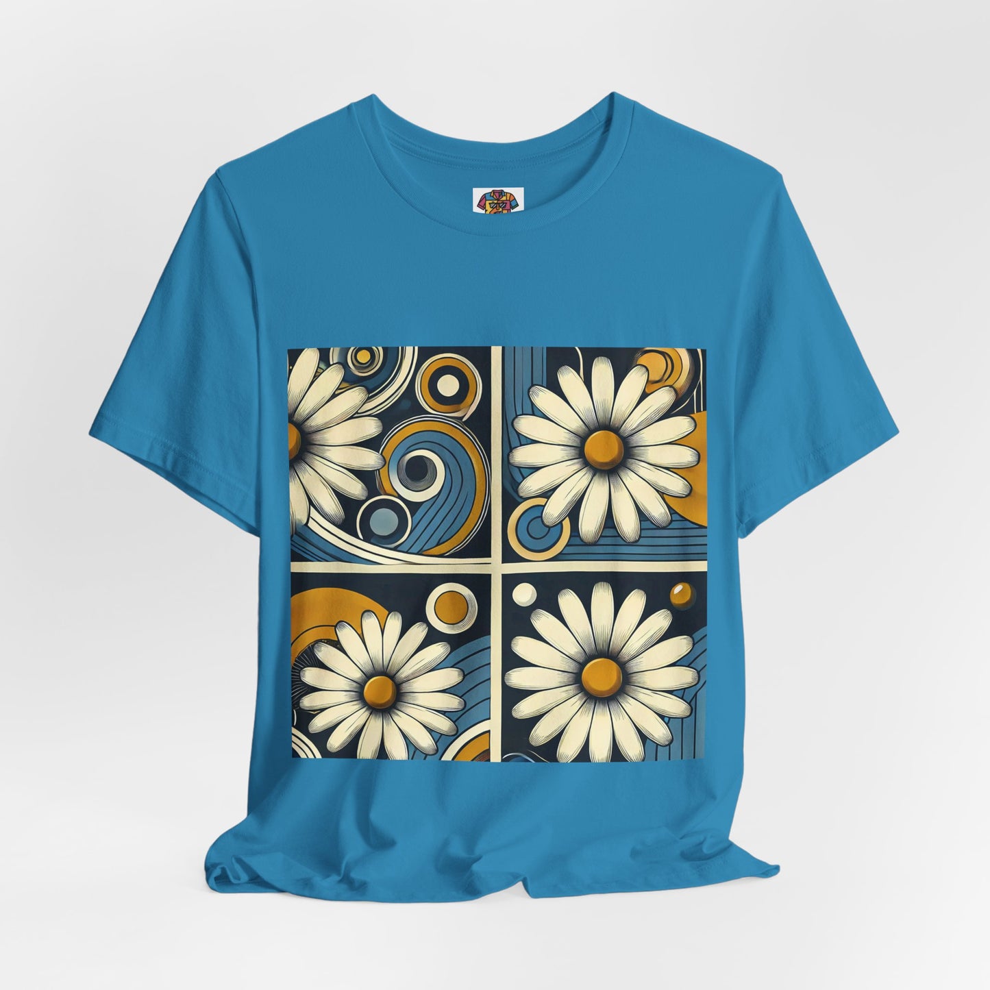 Daisy Landscape: Retro Pop-Art