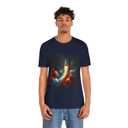 Space Rocket Launch: Abstract Splash