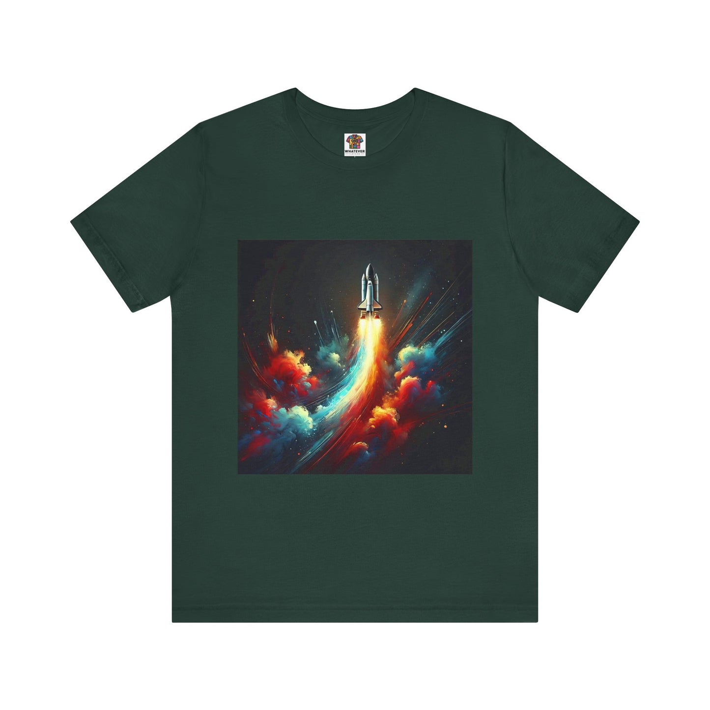 Space Rocket Launch: Abstract Splash