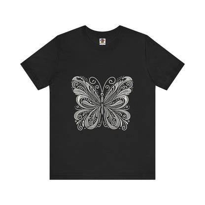 Stylized Butterfly: Monochromatic Deco