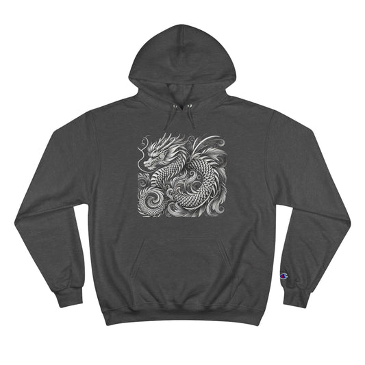 Stylized
  Dragon: Monochromatic Deco