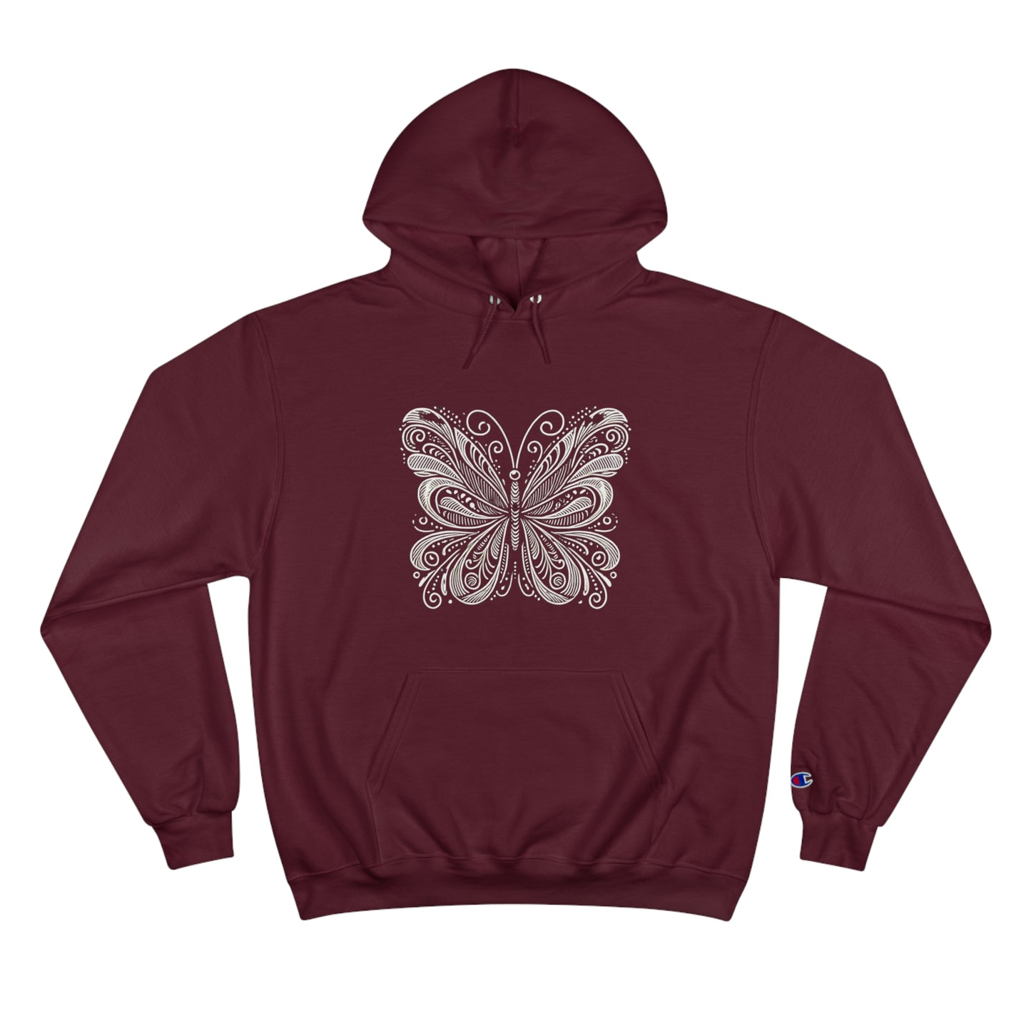 Stylized
  Butterfly: Monochromatic Deco