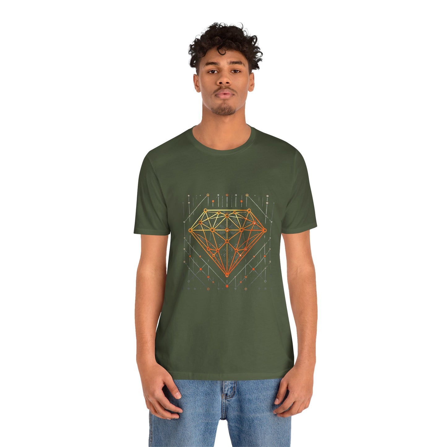 Stylized Diamond: Minimalist Geometric
