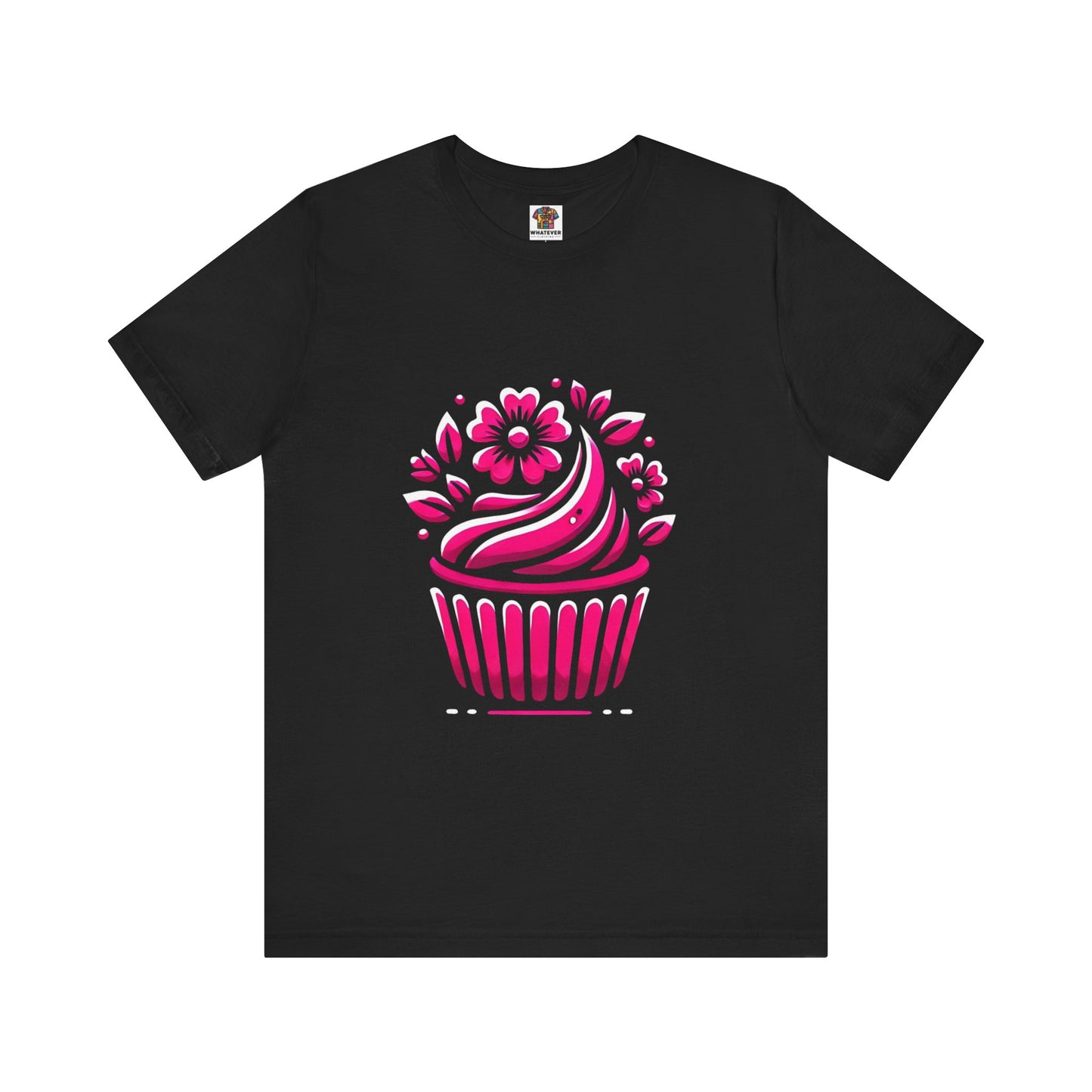Cupcake with Floral Frosting: Floral Noir