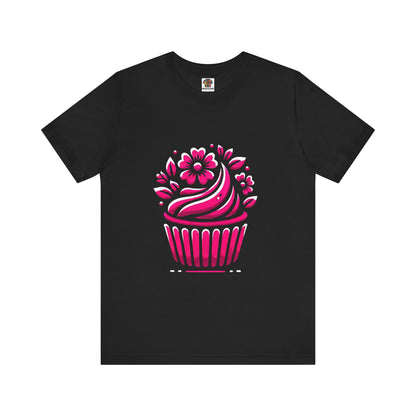 Cupcake with Floral Frosting: Floral Noir