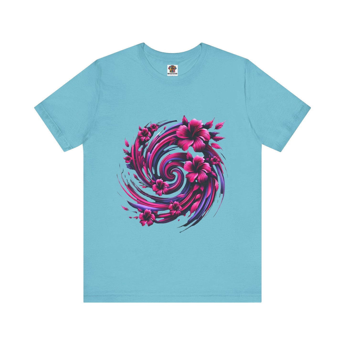 Abstract Floral Swirl: Floral Noir