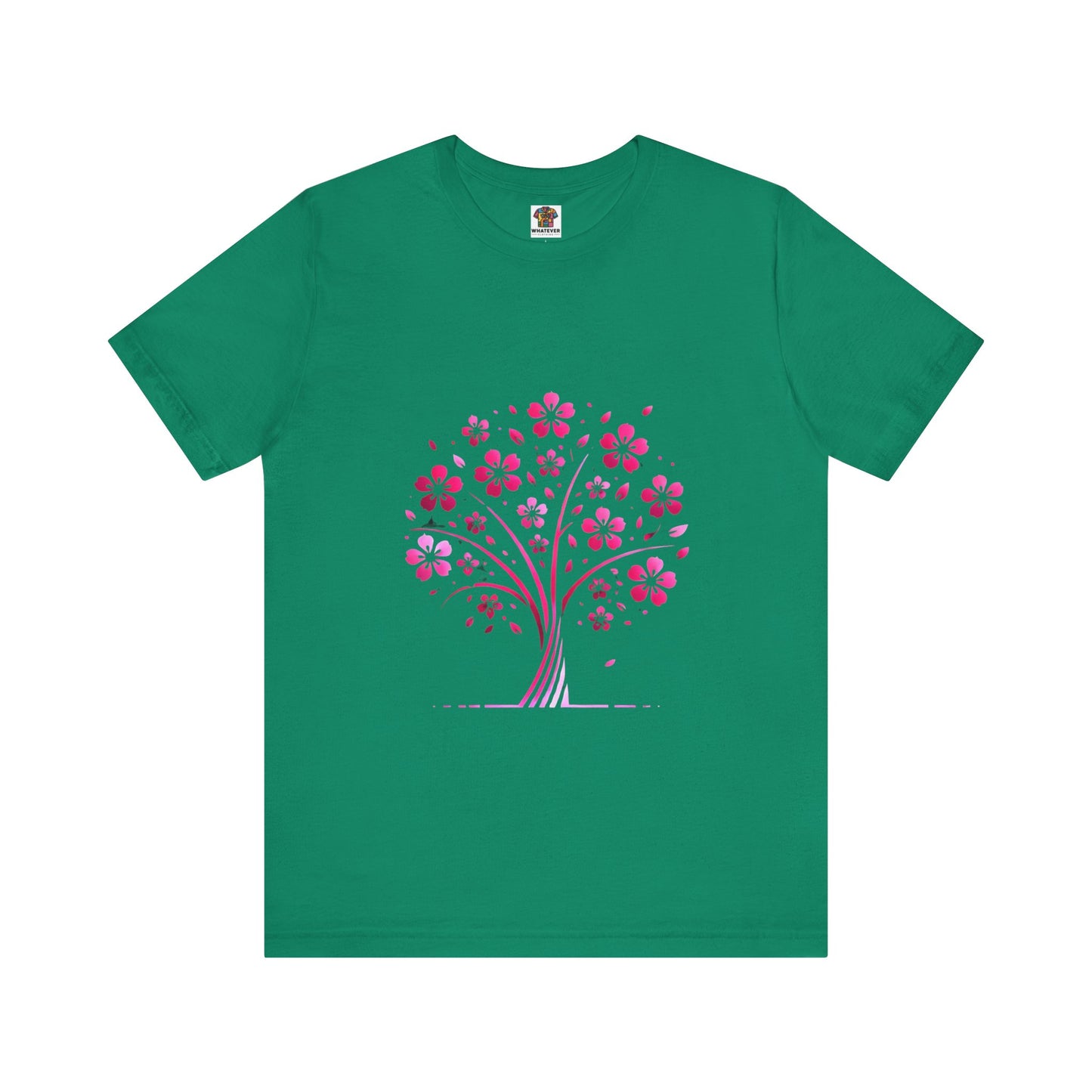 Isolated Stylized Tree: Floral Noir