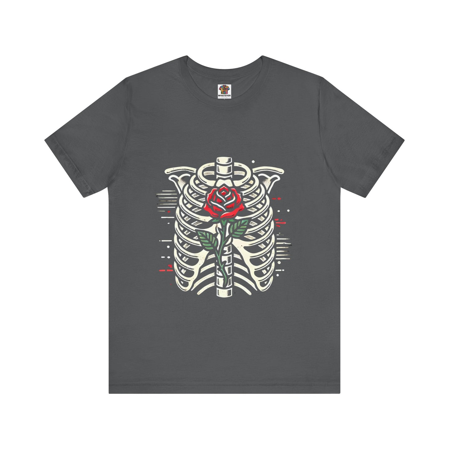 Ribcage with Rose: Gothic Streetwear