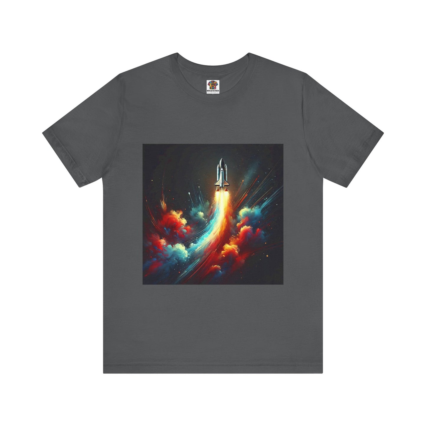 Space Rocket Launch: Abstract Splash