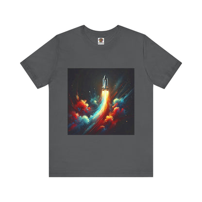 Space Rocket Launch: Abstract Splash