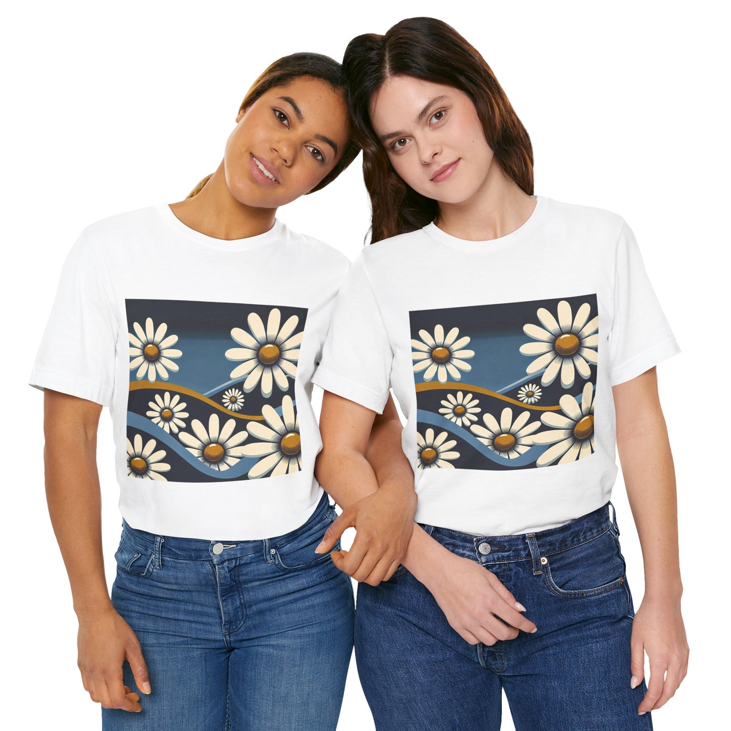 Daisy Landscape: Retro Pop-Art