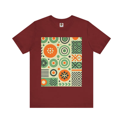 Geometric Shapes: Floral Orange Vibe