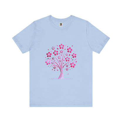 Isolated Stylized Tree: Floral Noir