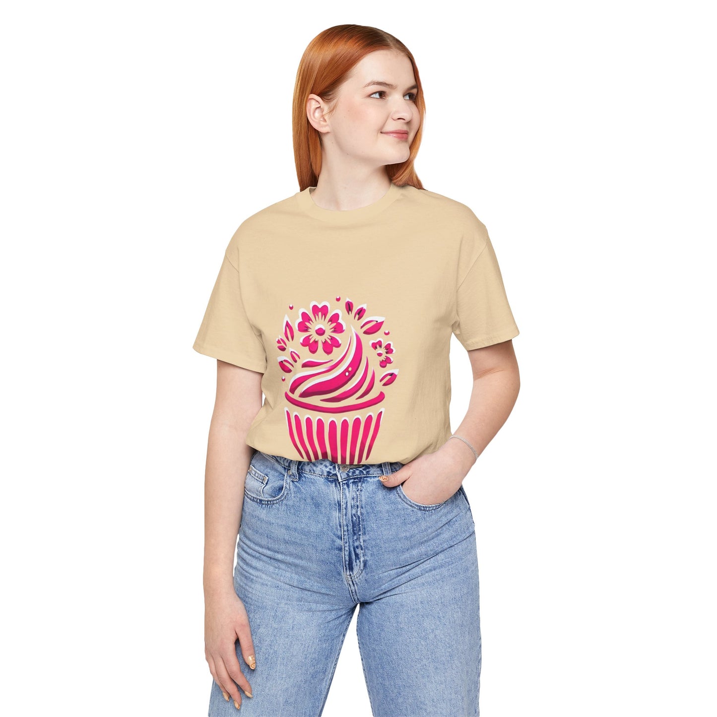 Cupcake with Floral Frosting: Floral Noir