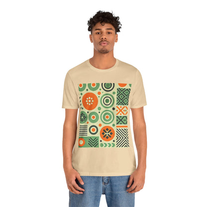 Geometric Shapes: Floral Orange Vibe