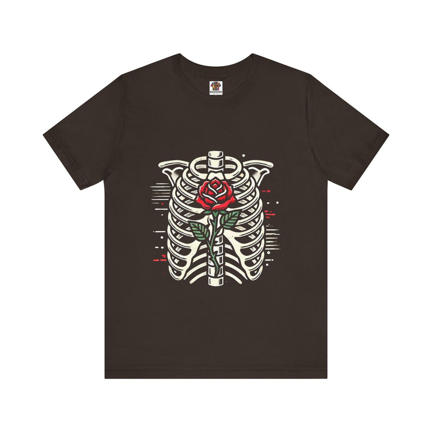 Ribcage with Rose: Gothic Streetwear
